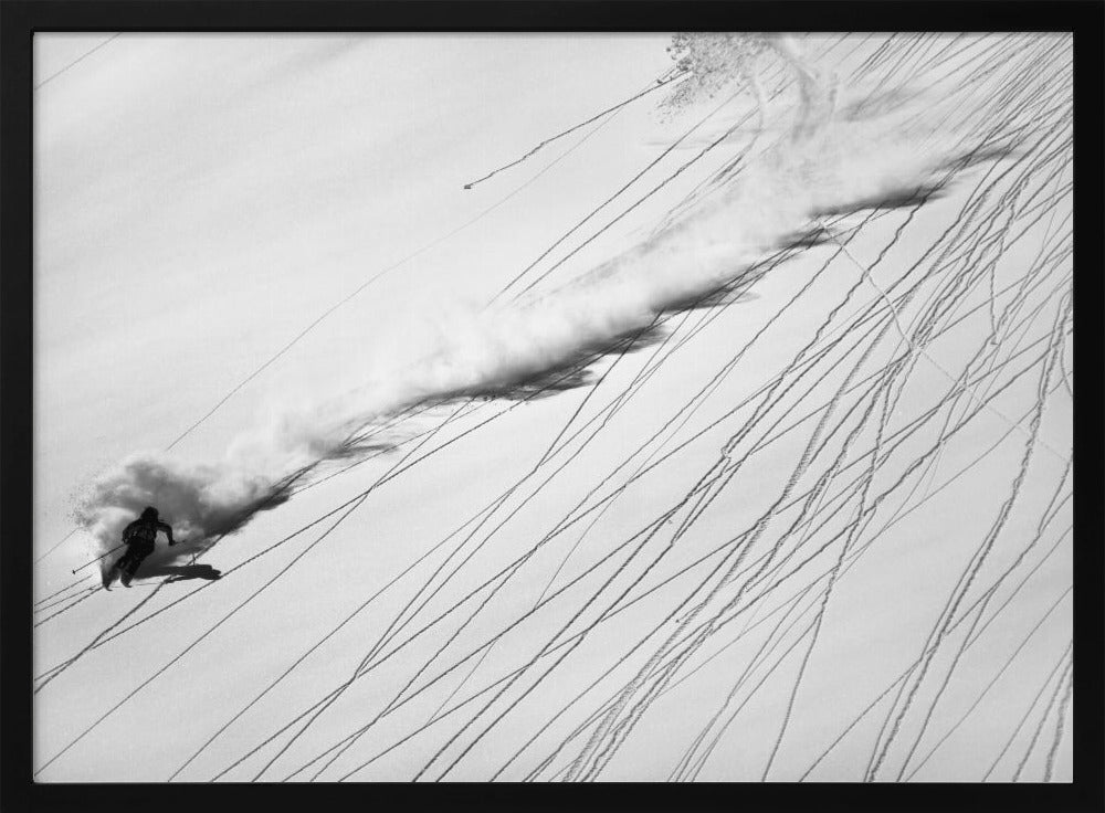 Ski en poudreuse | Posters - Affiche Artistique