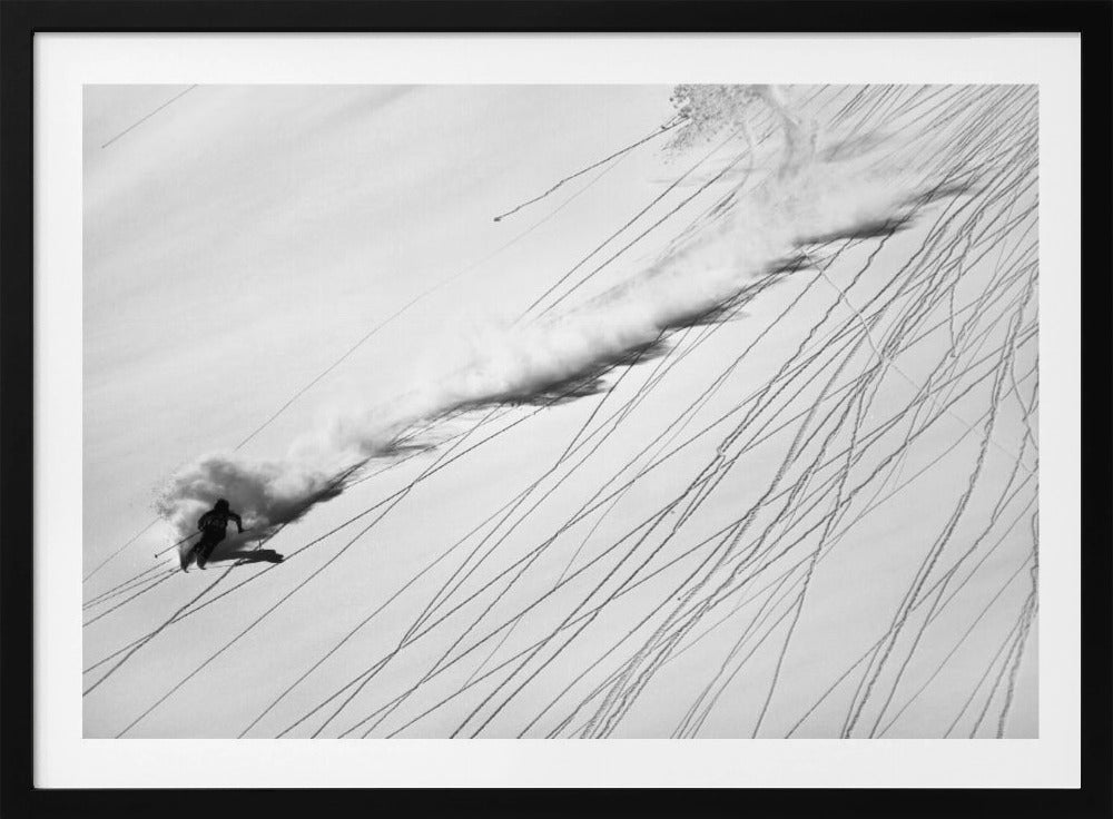 Ski en poudreuse | Posters - Affiche Artistique
