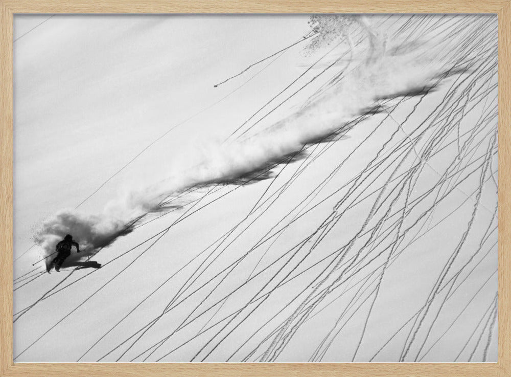 Ski en poudreuse | Posters - Affiche Artistique