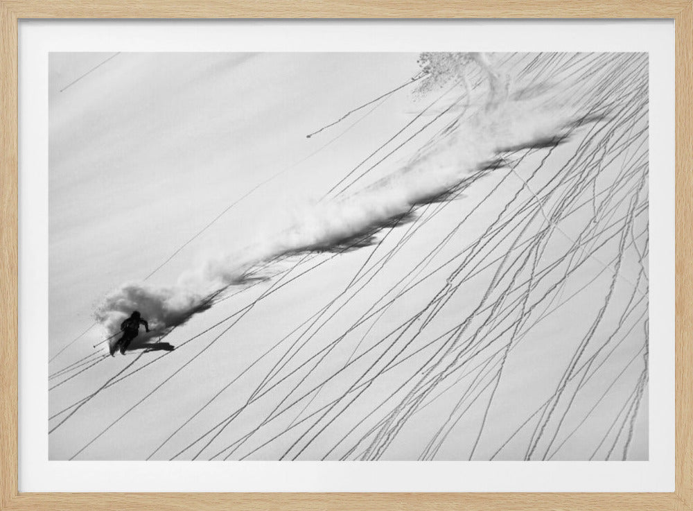 Ski en poudreuse | Posters - Affiche Artistique