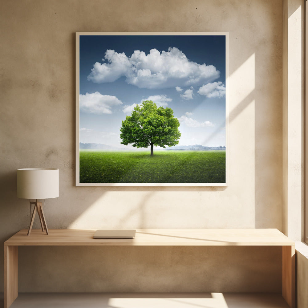 Arbre solitaire | Papier Peint Photo