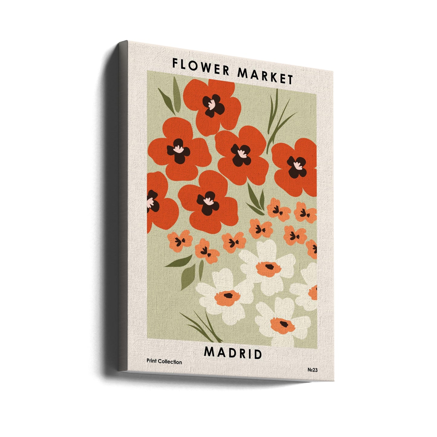 Mercato dei fiori di Madrid | Stampe su Tela