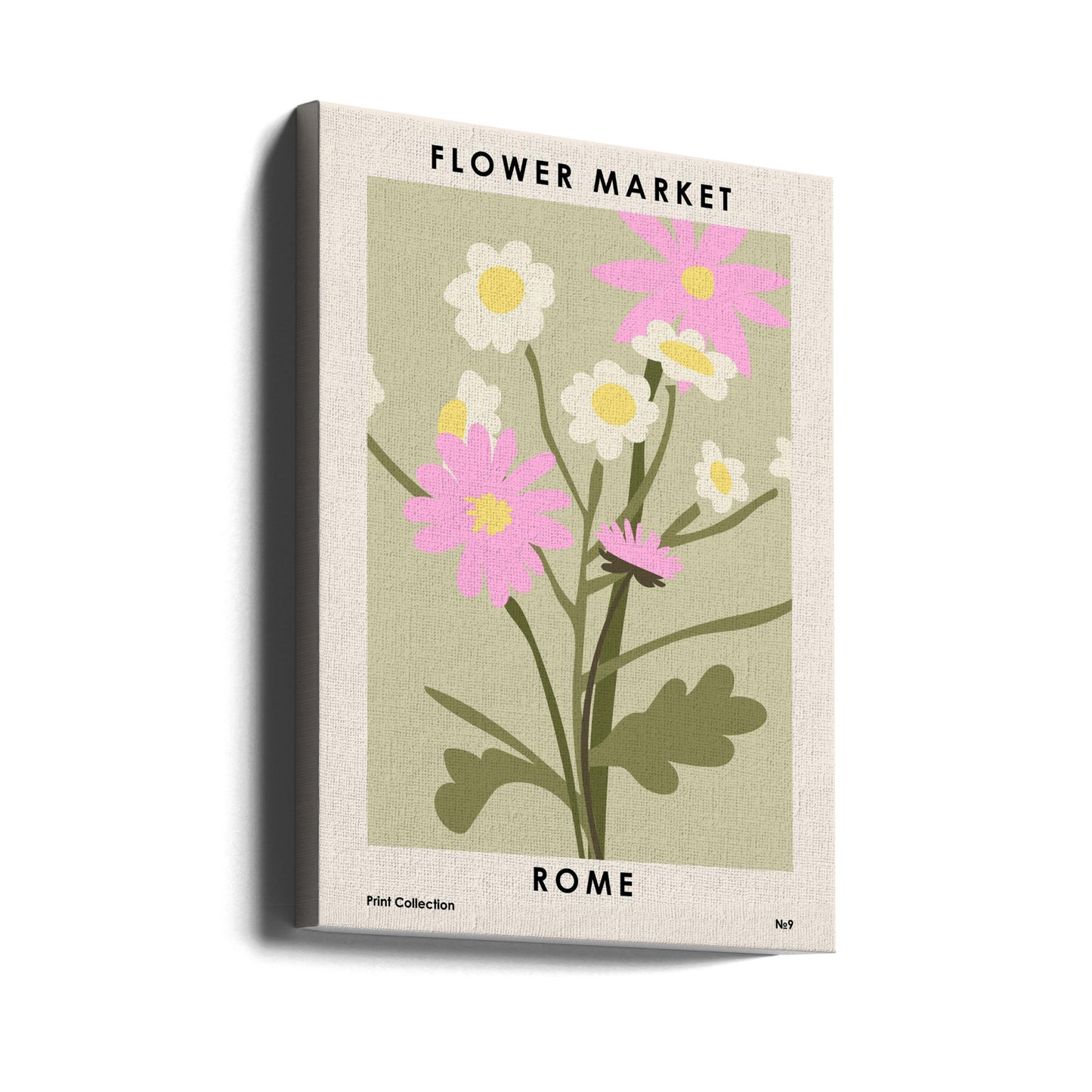 Flower Market Rome | Canvas