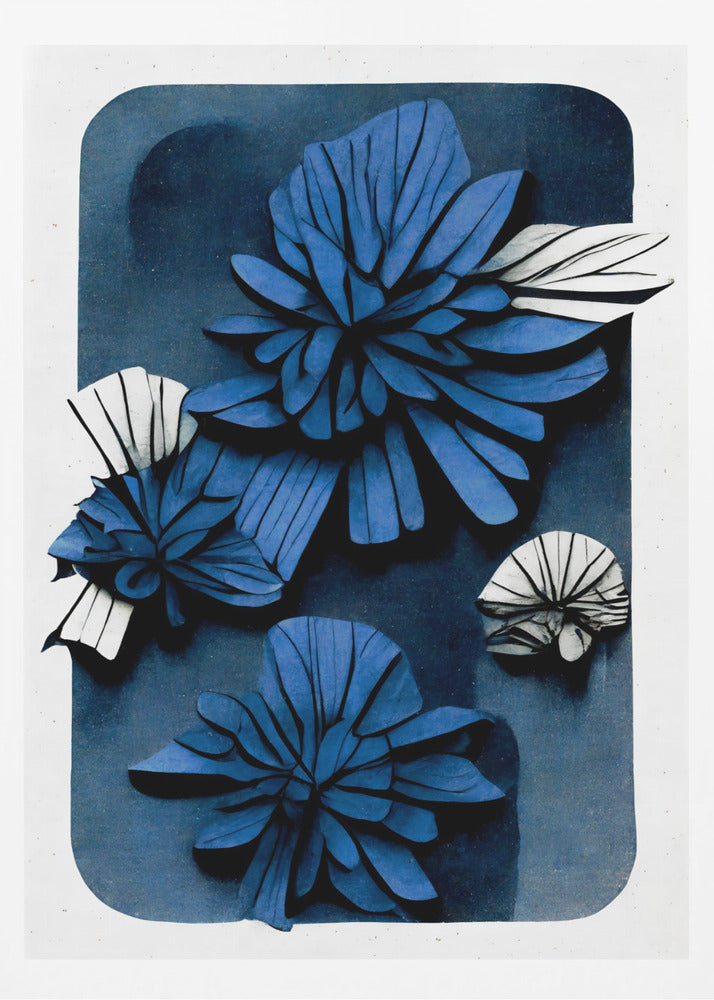 Blue Blossom Depth | Poster