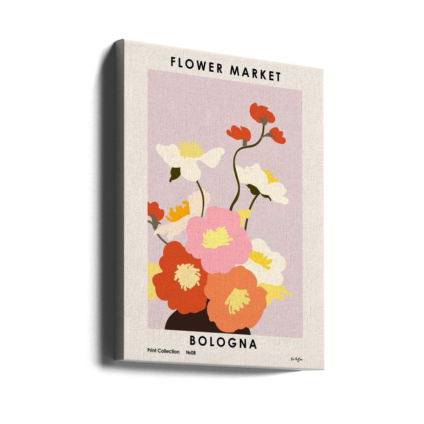 Targ kwiatowy. Bolonia | Wydruki na łótnie
