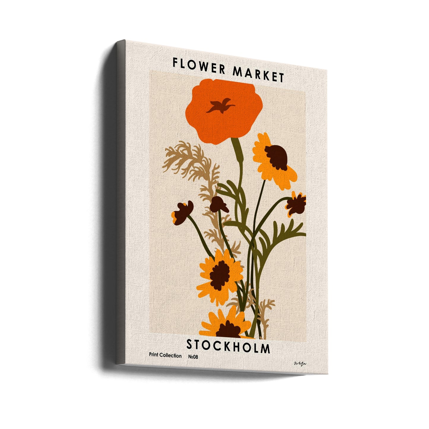 Mercato dei fiori. Stoccolma | Stampe su Tela