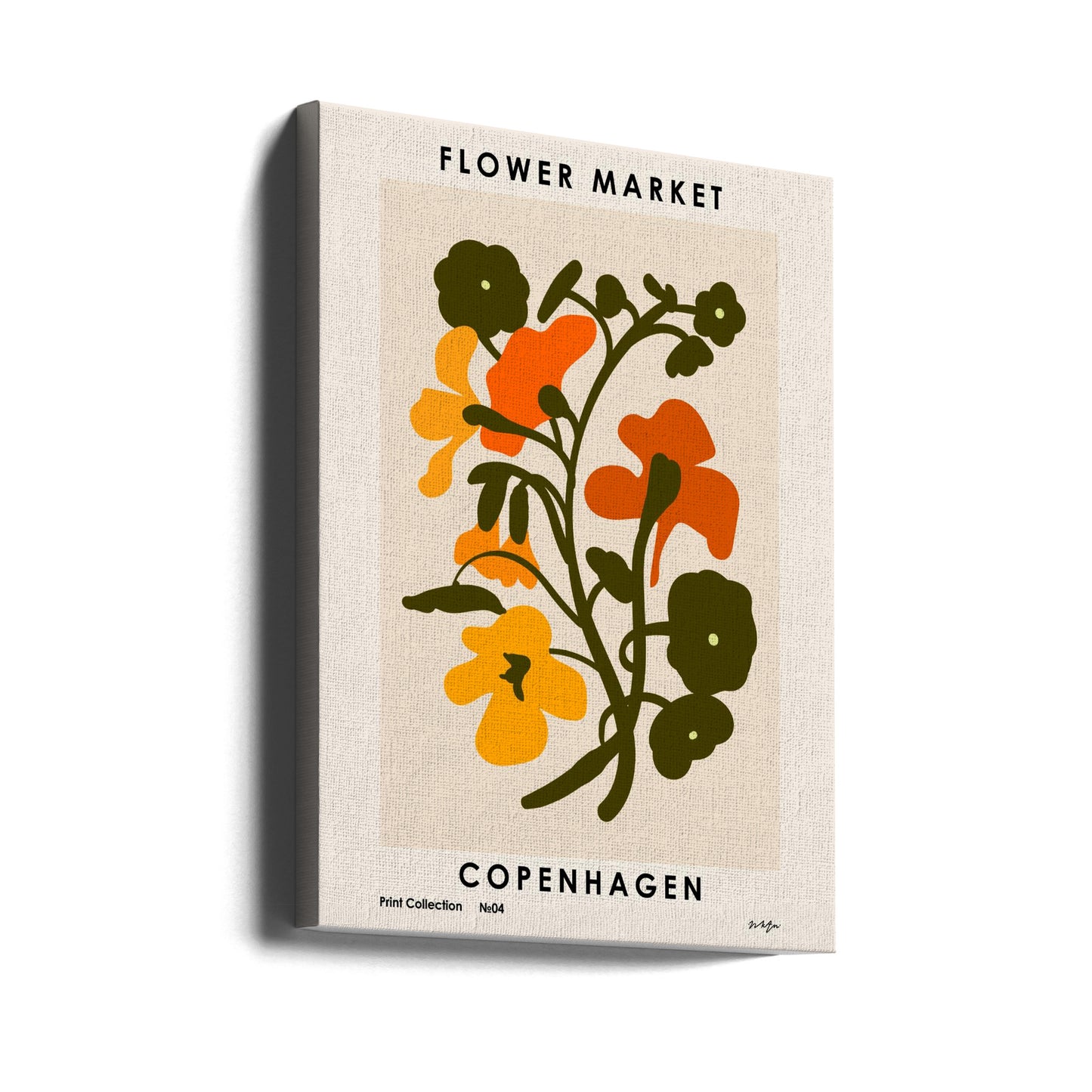 Blomstermarked. København | Lærredsbilleder