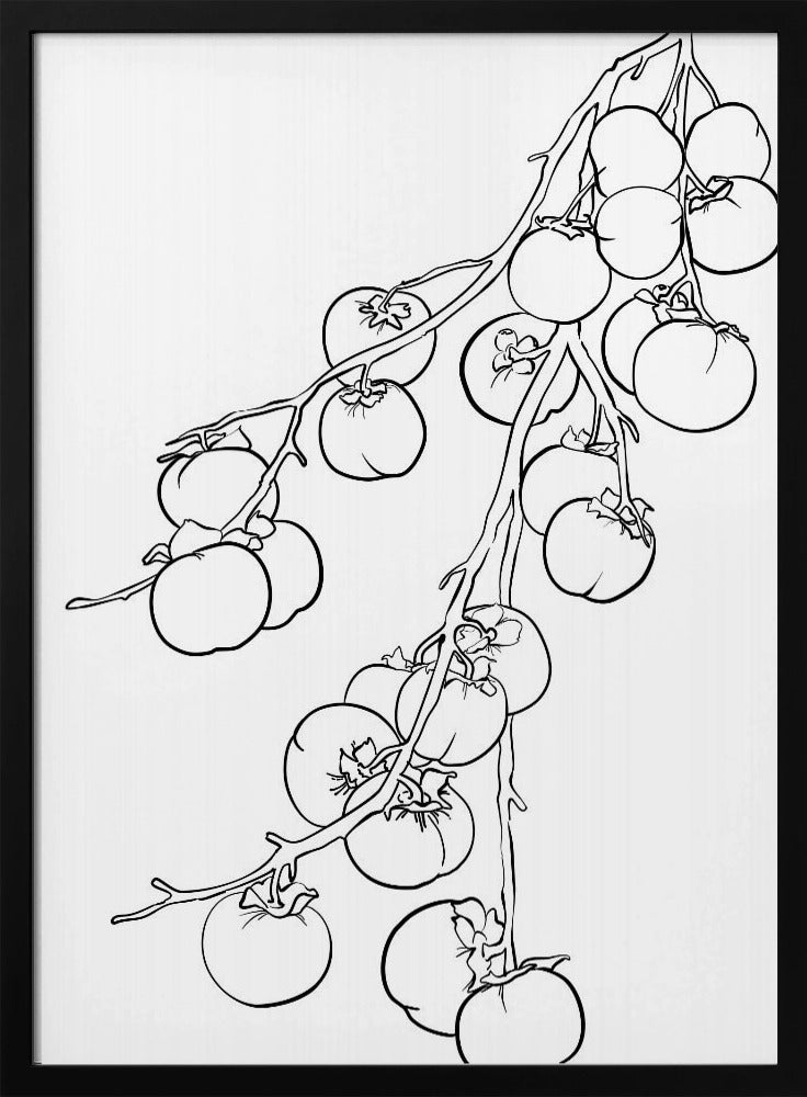 Branch of persimmons | Poster