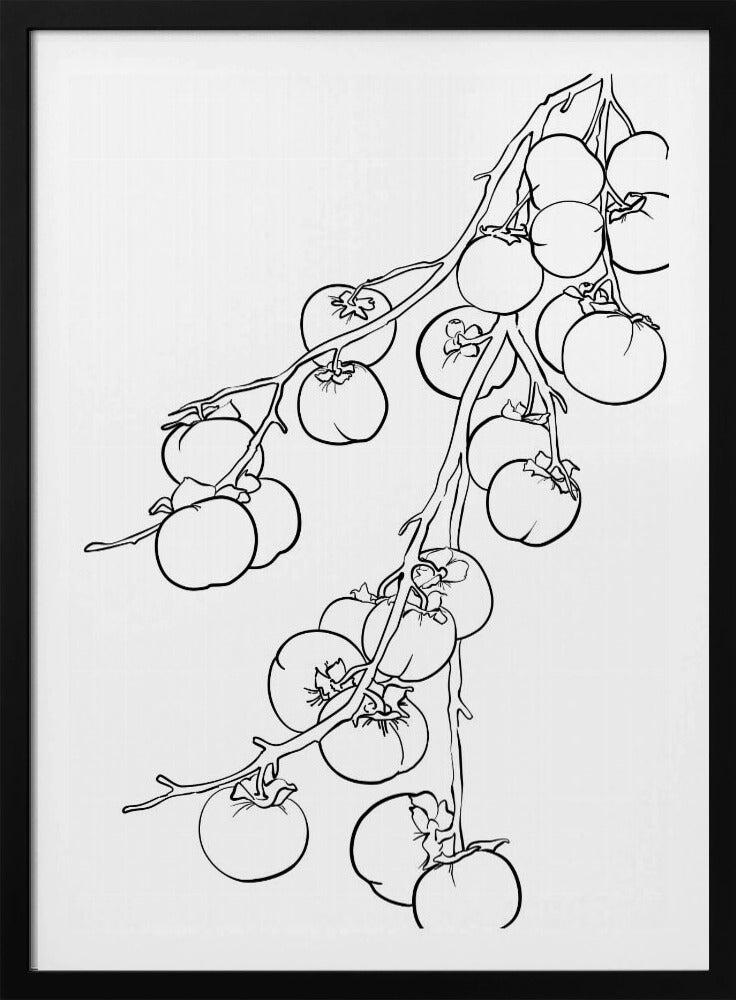 Branch of persimmons | Poster