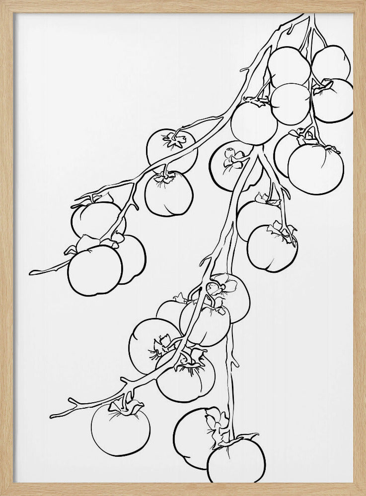 Branch of persimmons | Poster