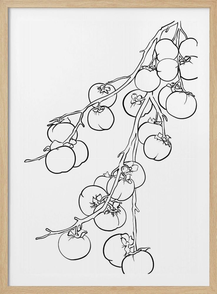 Branch of persimmons | Poster