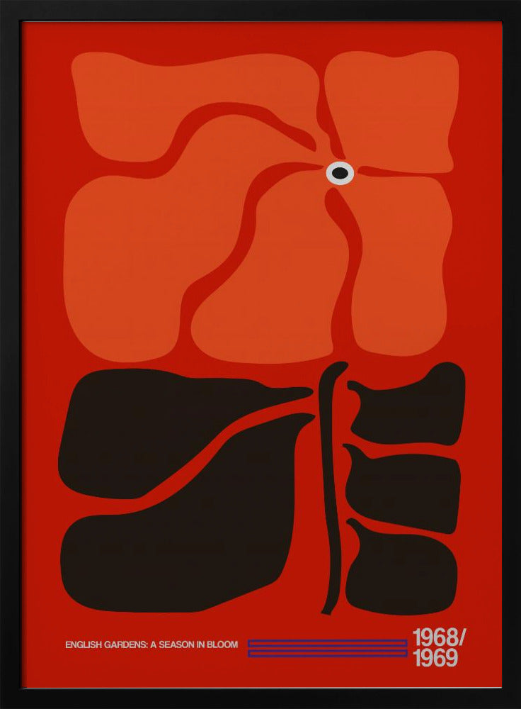 English Gardens Red/Orange | Poster