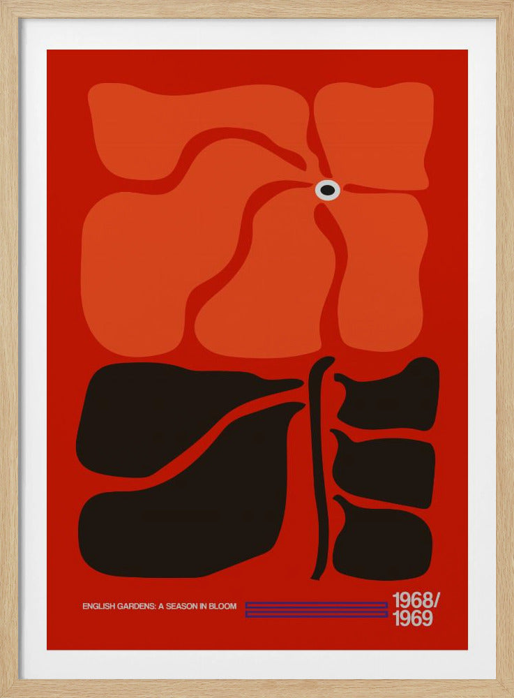 English Gardens Red/Orange | Poster