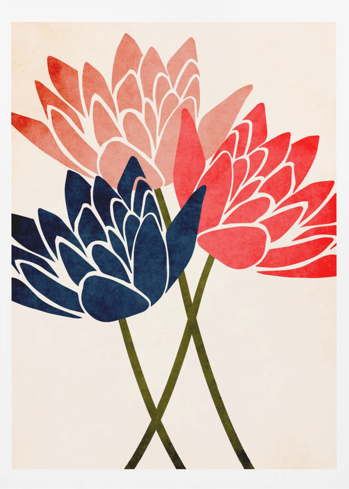Three Dancing Blossoms | Poster
