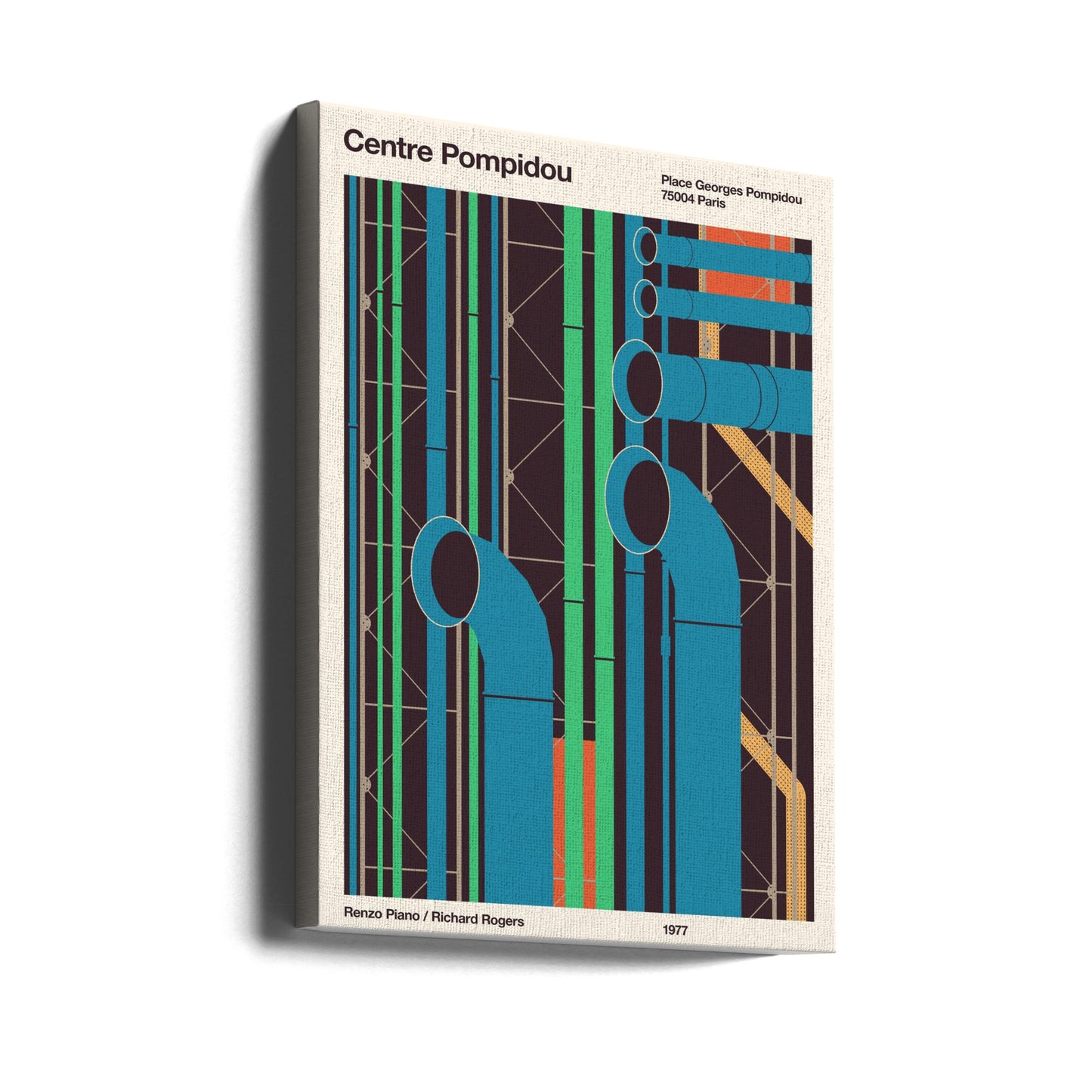 Centro Pompidou | Stampe su Tela