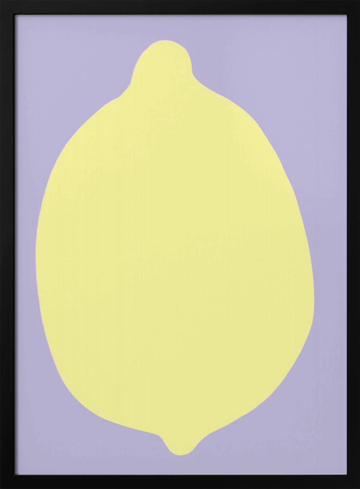 Zitrone auf Lavendel | Poster - Kunstdruck