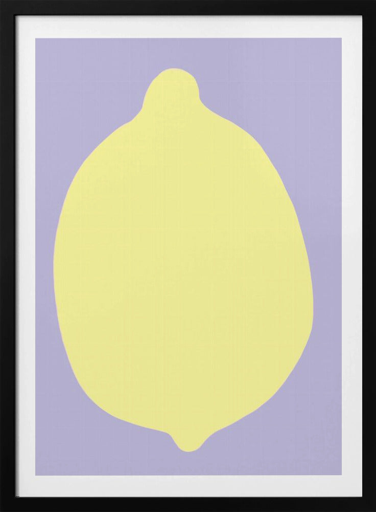 Zitrone auf Lavendel | Poster - Kunstdruck