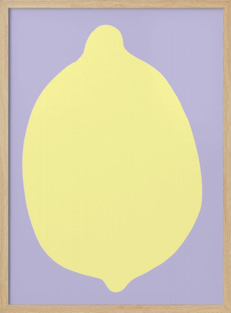 Zitrone auf Lavendel | Poster - Kunstdruck