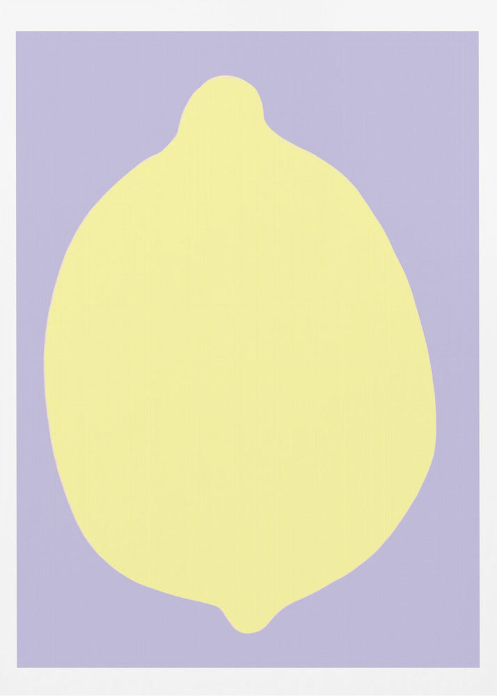 Zitrone auf Lavendel | Poster - Kunstdruck