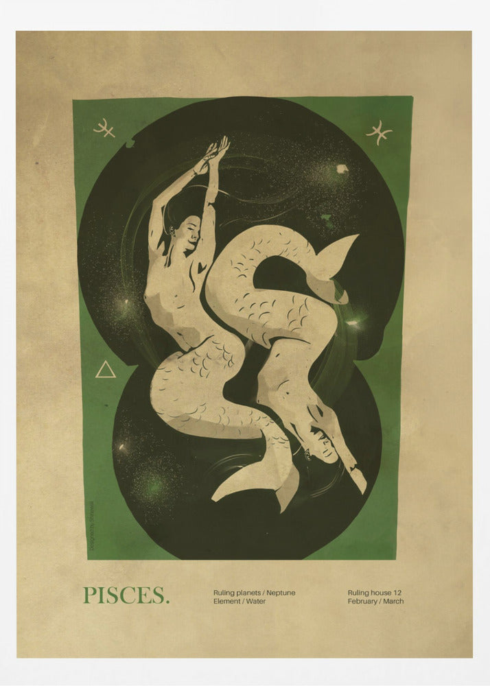Pisces print | Poster