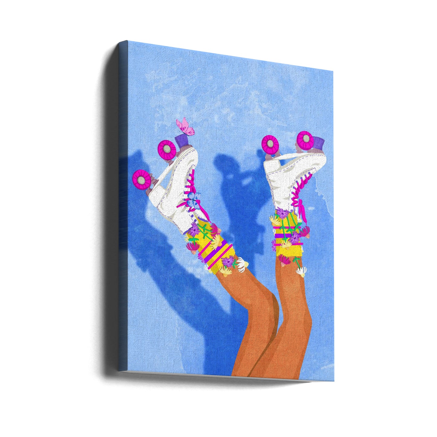Schaats als een meisje | Canvasprints