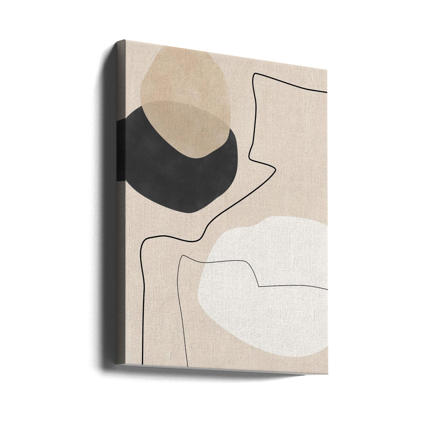 Organiska former och linjer målning | Canvas