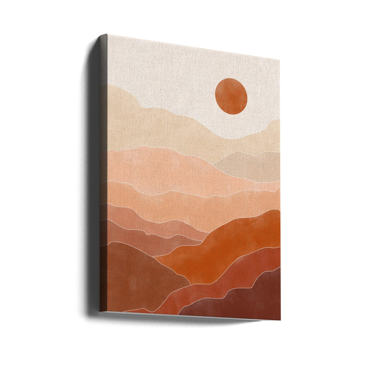 Lever de soleil dans le désert | Tableaux sur Toile