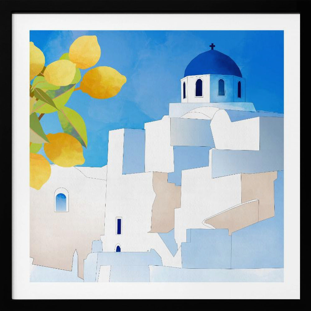 Santorini Nowe | Plakaty - Wydruki Artystyczne