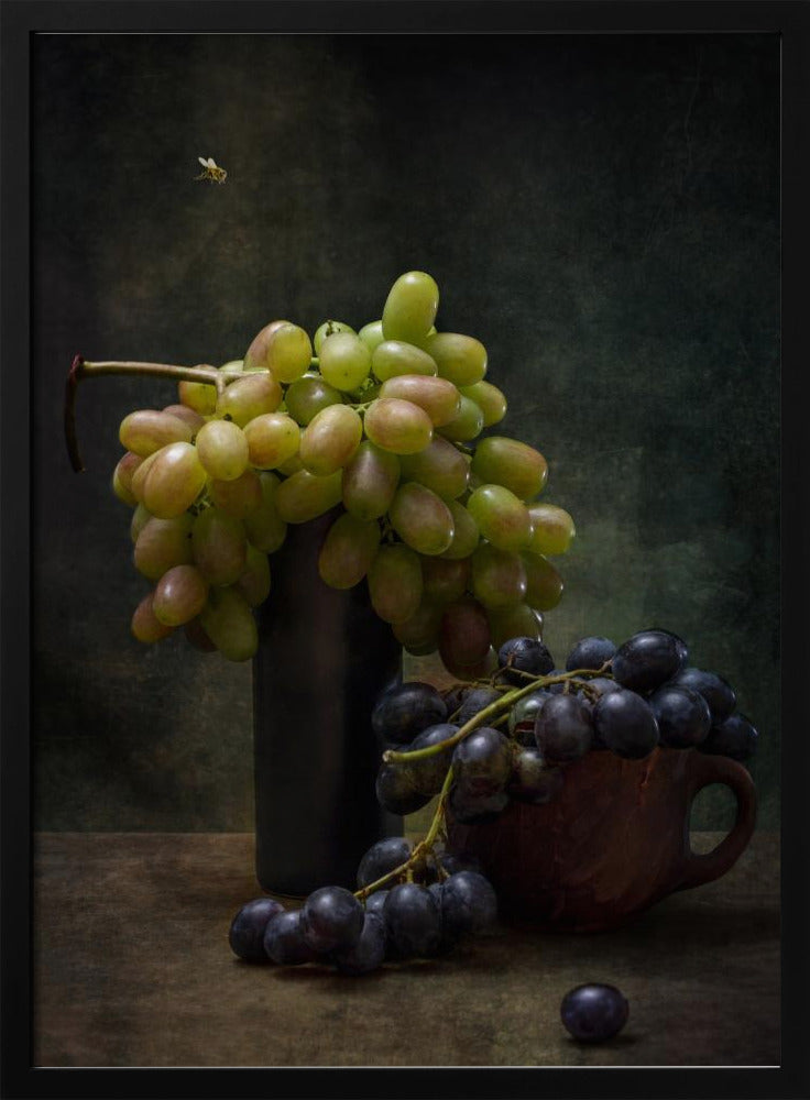Still life with grapes and a bee | Poster