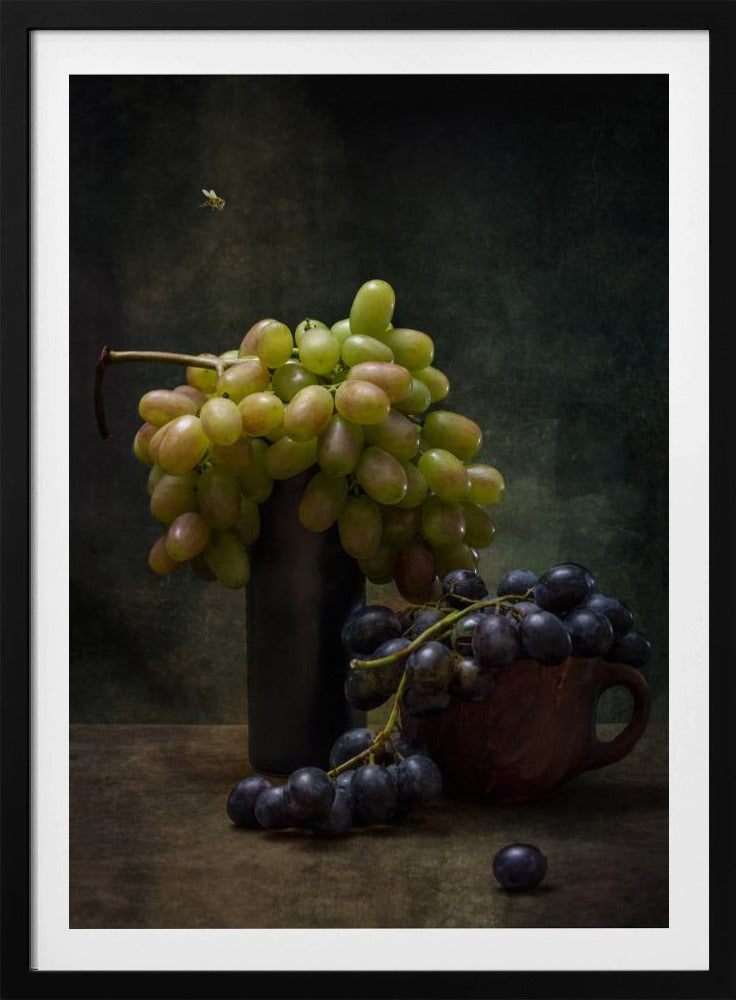 Still life with grapes and a bee | Poster