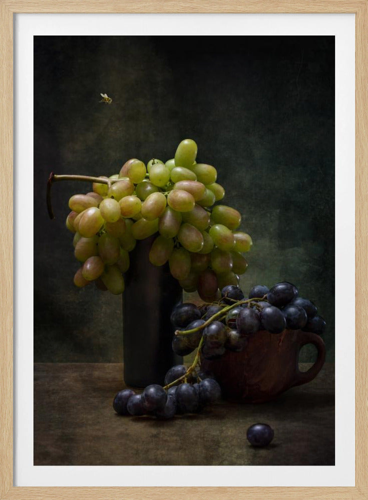Still life with grapes and a bee | Poster