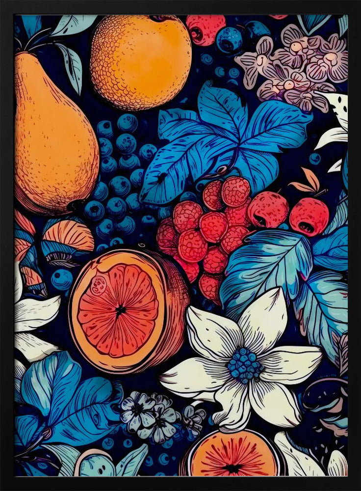 Fleurs et fruits 6 | Posters - Affiche Artistique