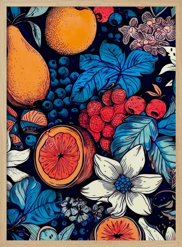 Fleurs et fruits 6 | Posters - Affiche Artistique