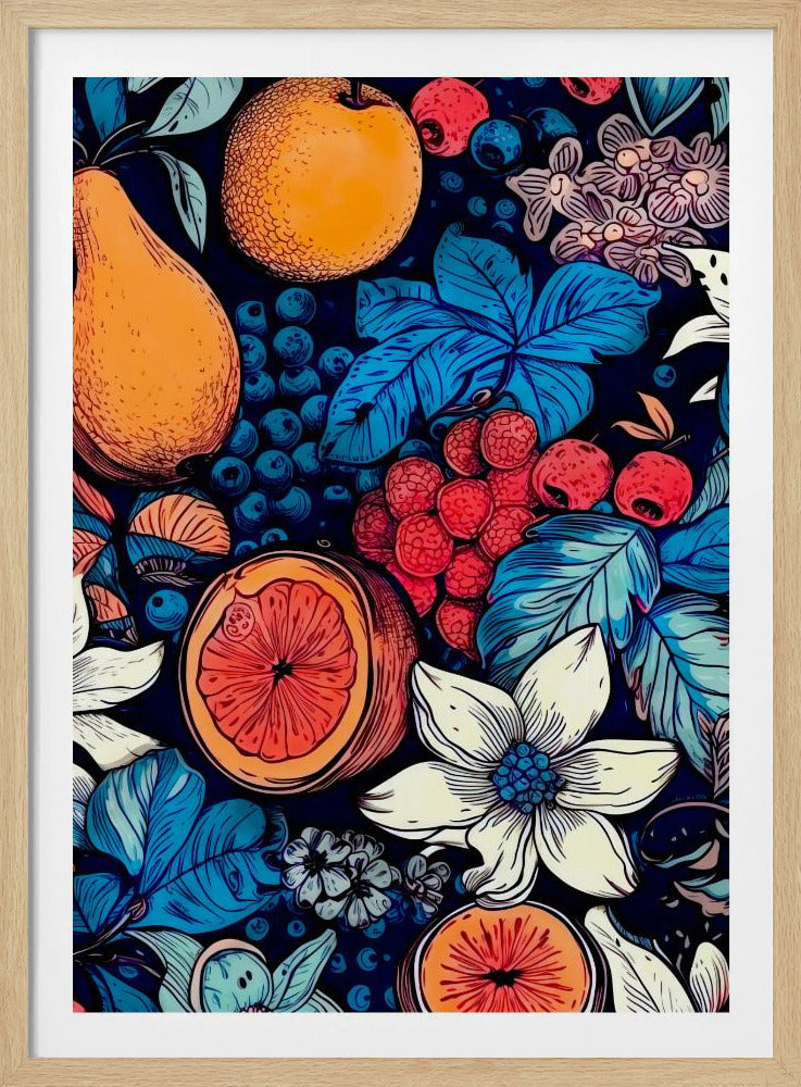 Fleurs et fruits 6 | Posters - Affiche Artistique