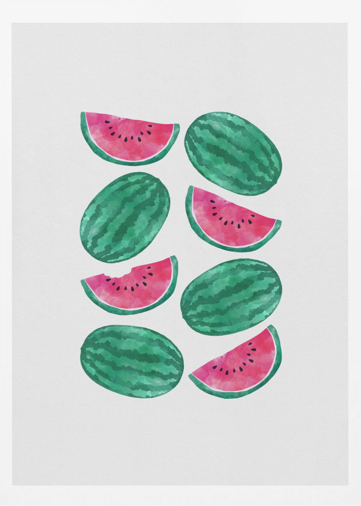 Multitud de sandías | Posters - Impresiones de Arte