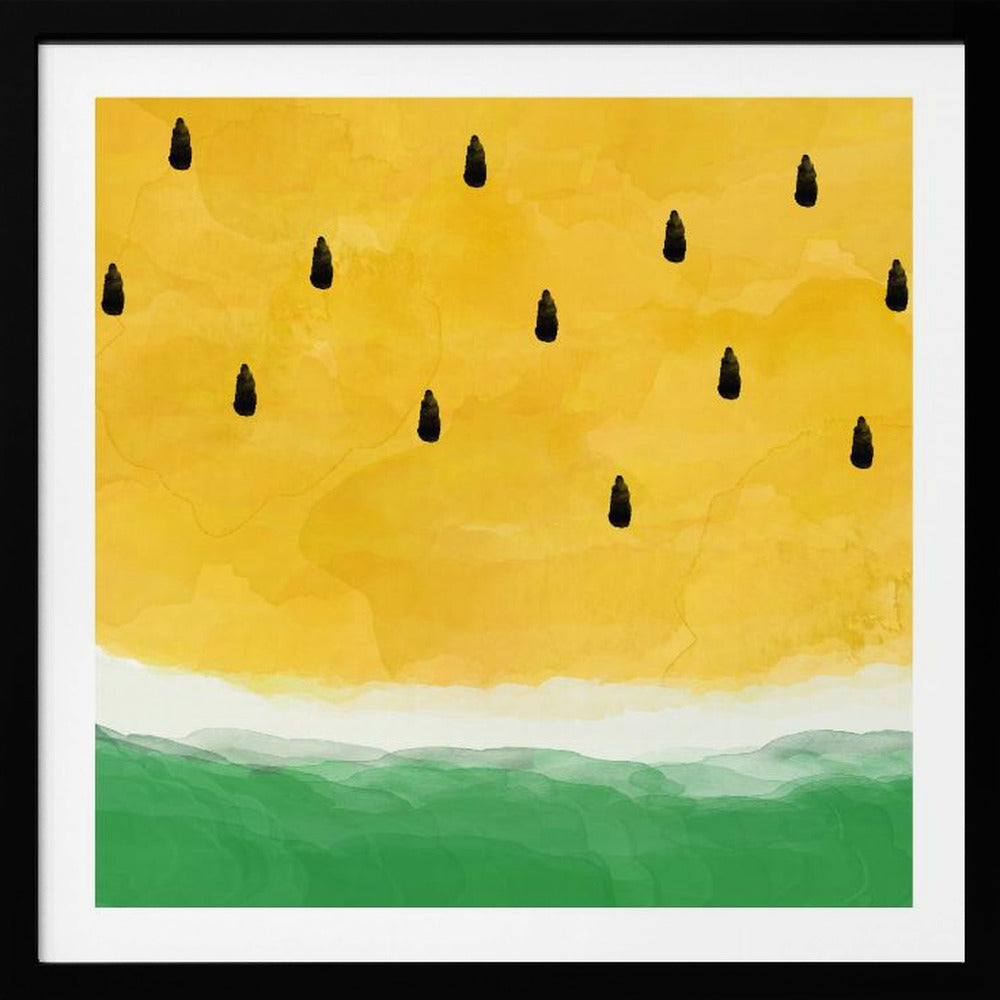 Gul vannmelon | Plakater - Kunsttrykk