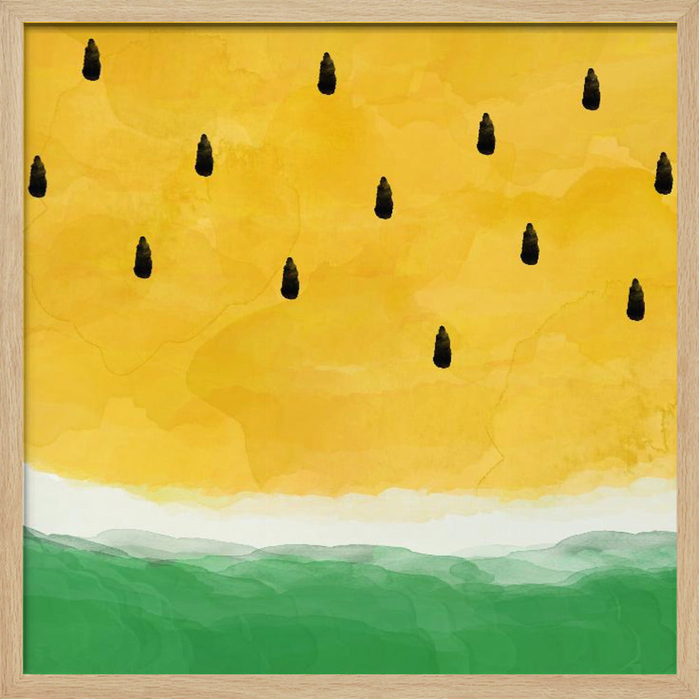 Gul vannmelon | Plakater - Kunsttrykk