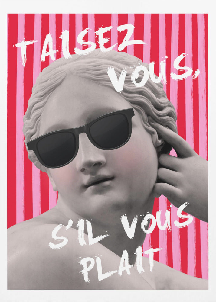 Pink and Red Striped Venus | Poster