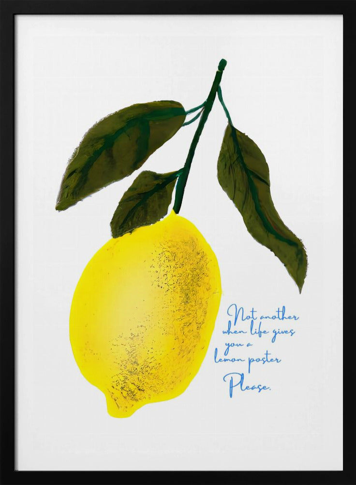 Zitronen-Kopfnoten | Poster - Kunstdruck