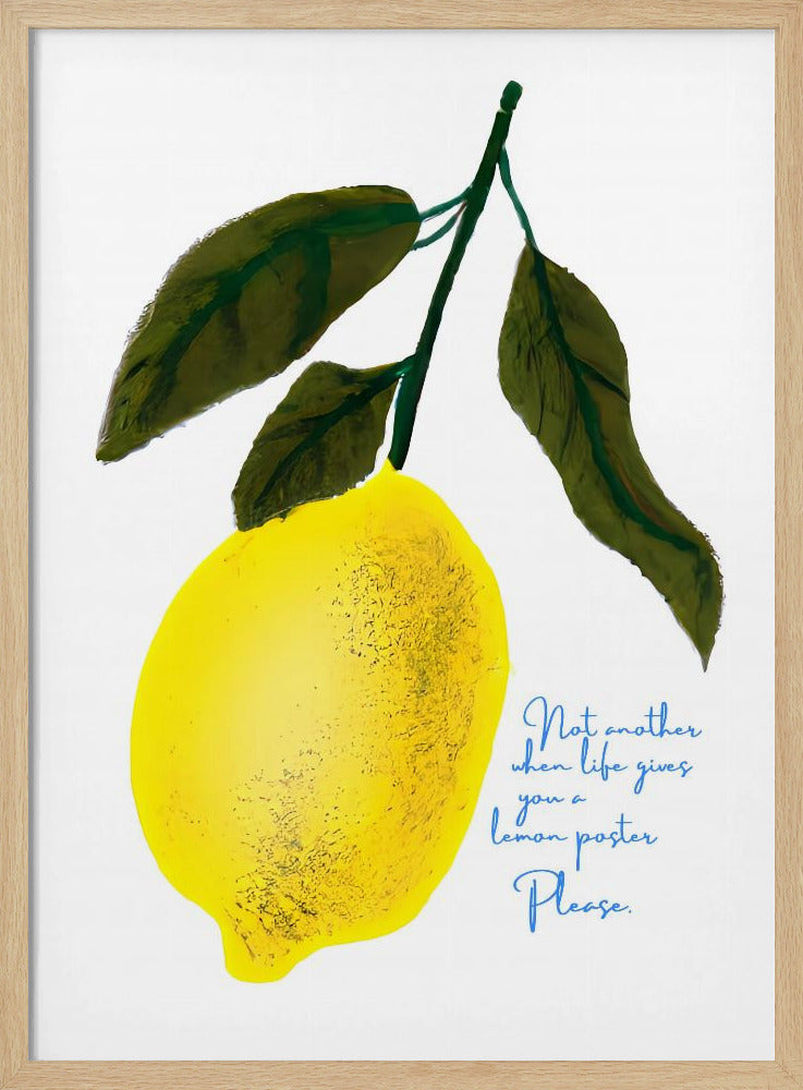 Zitronen-Kopfnoten | Poster - Kunstdruck