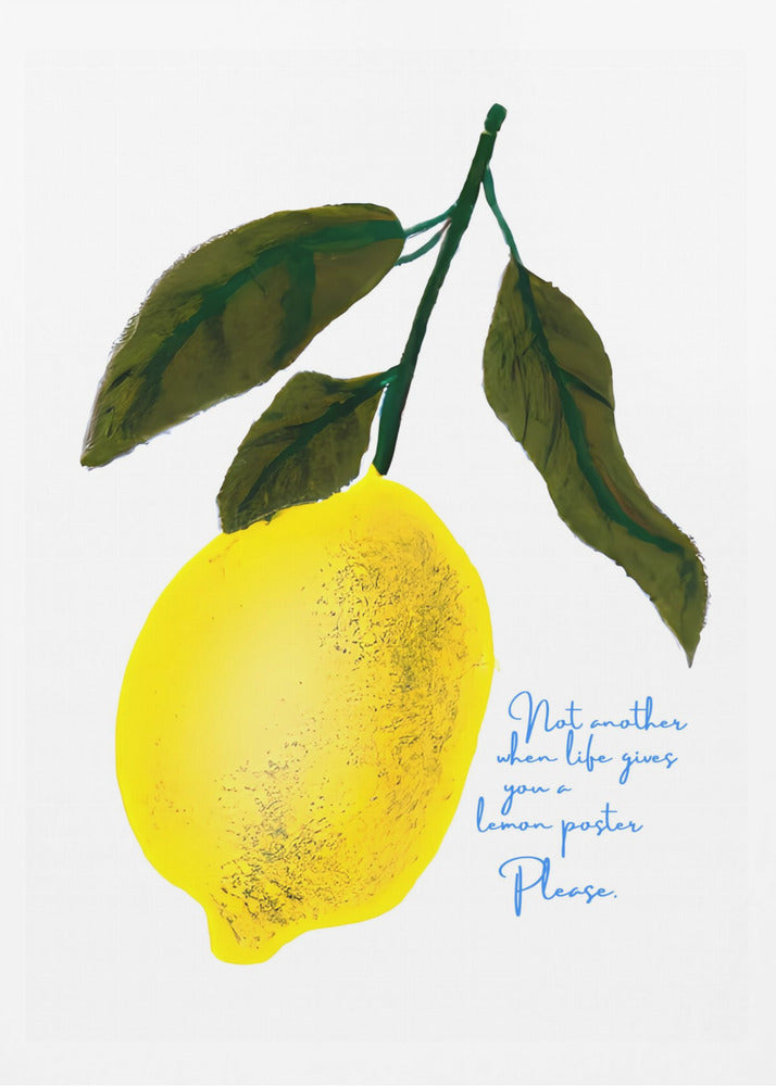 Zitronen-Kopfnoten | Poster - Kunstdruck