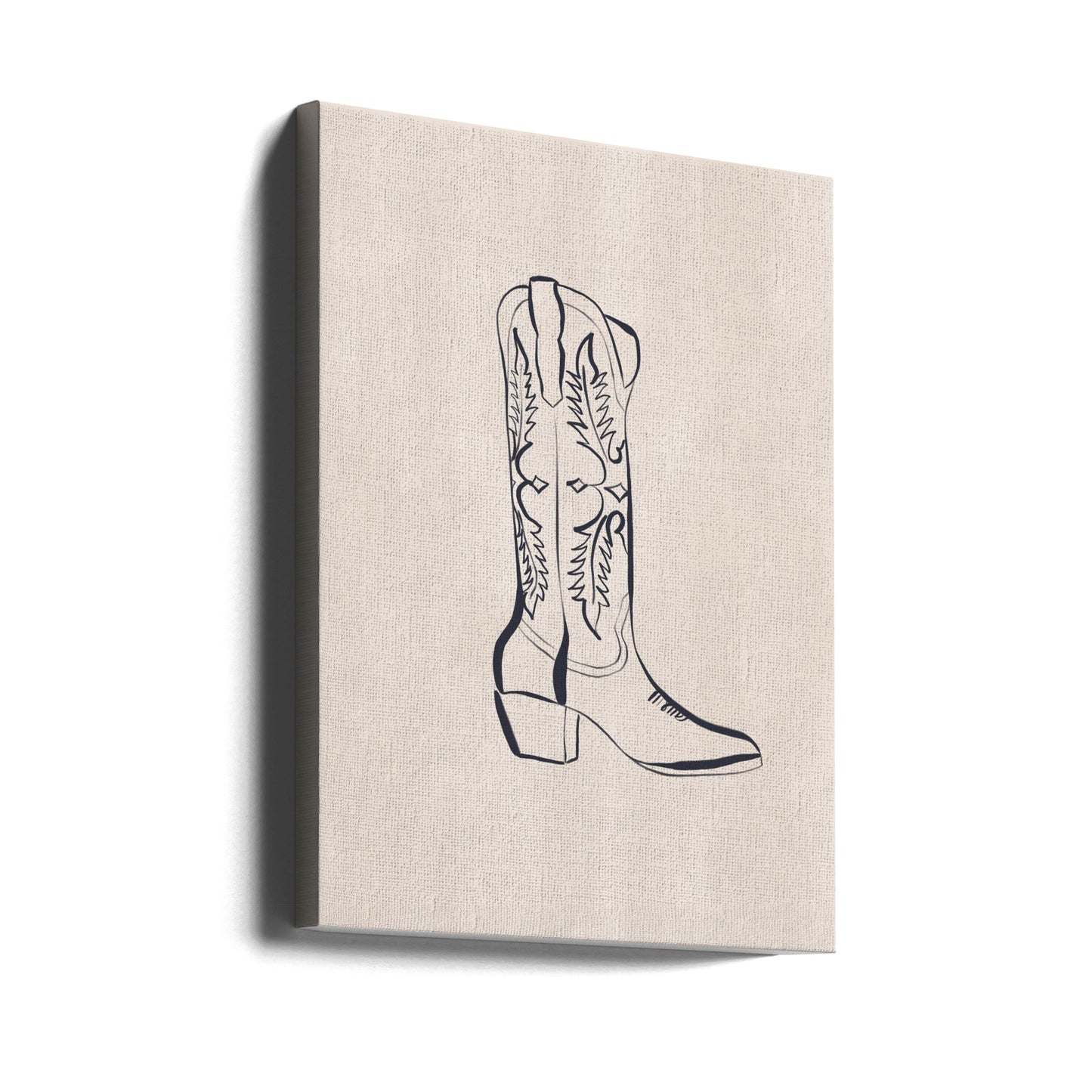 Bottes de cowboy par Ivy Green Illustrations | Tableaux sur Toile