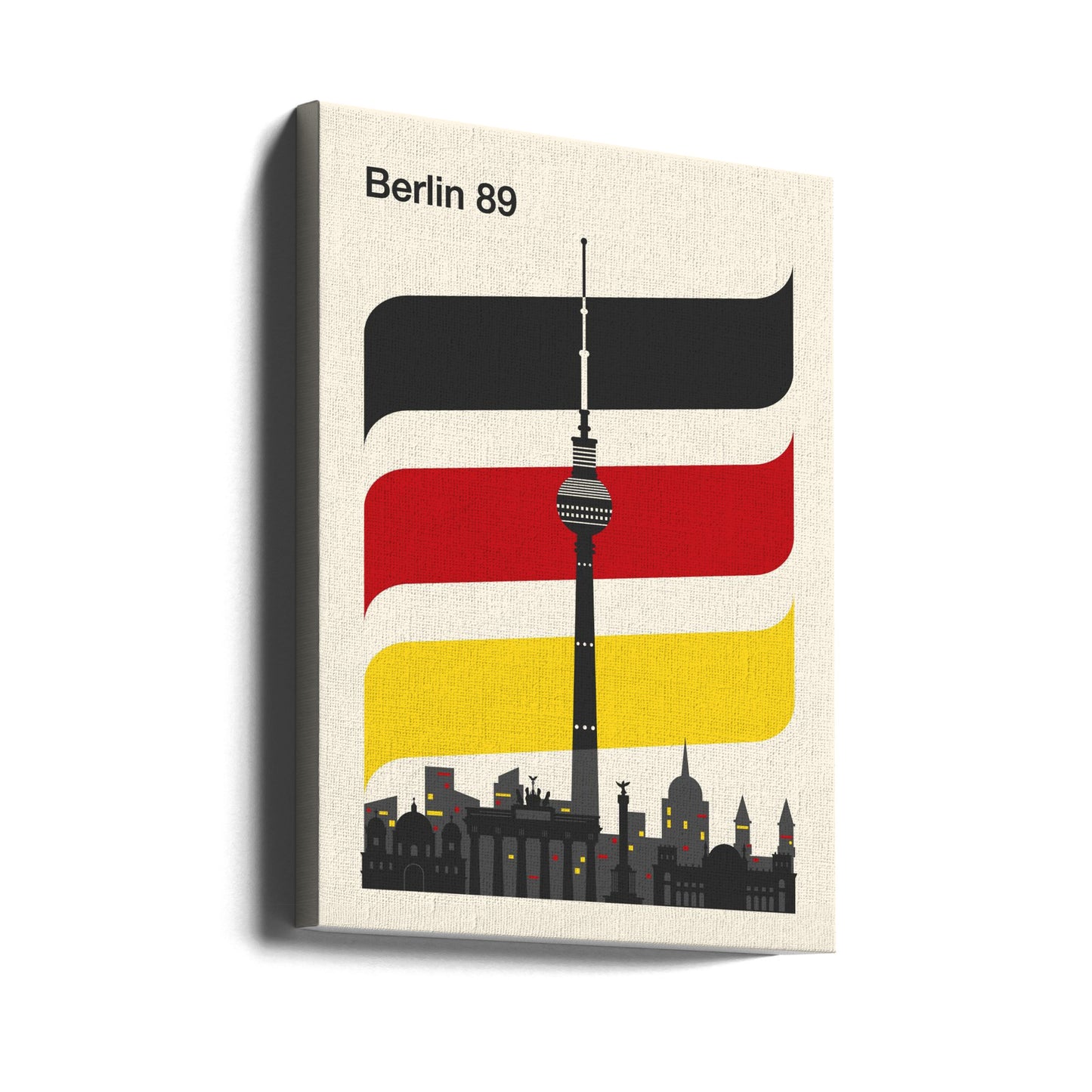Stampa di viaggio retrò di Berlino | Stampe su Tela