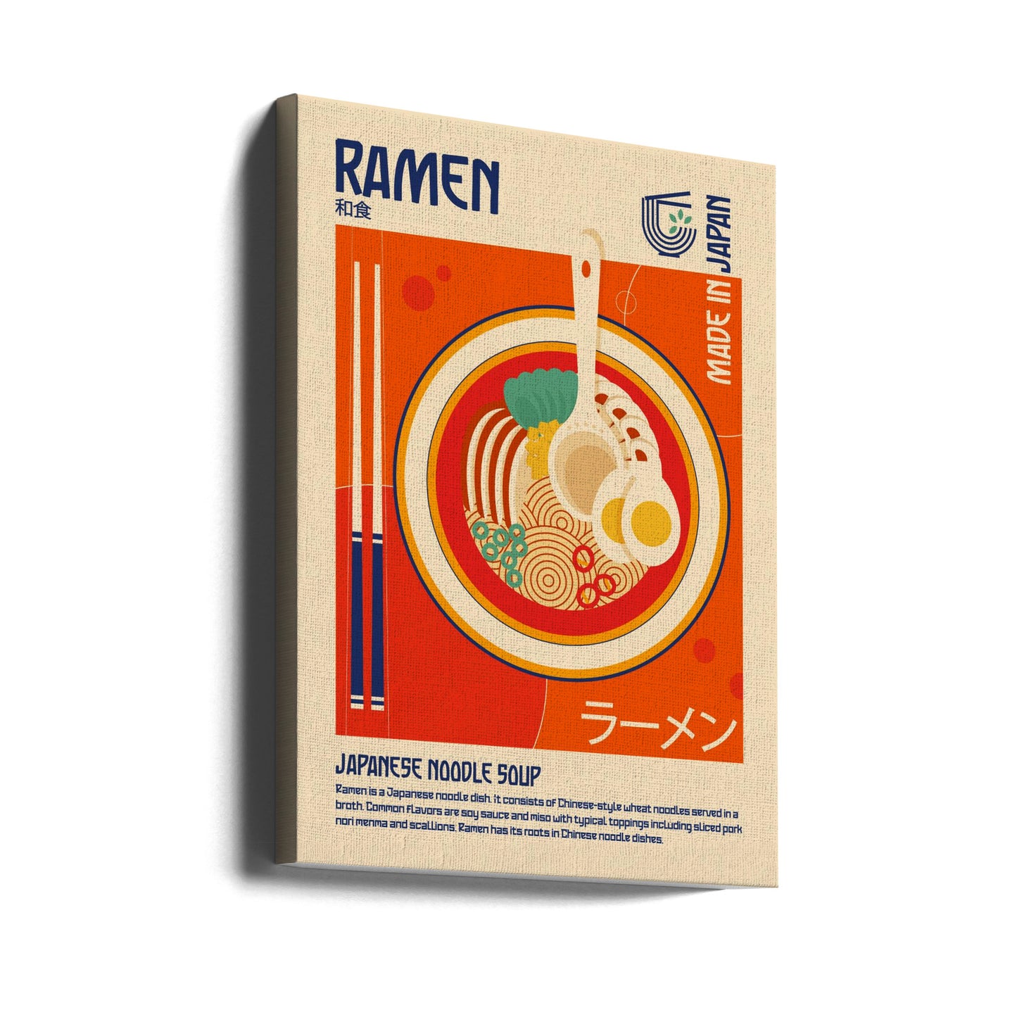 Ramen Japanese Food Print | Canvas