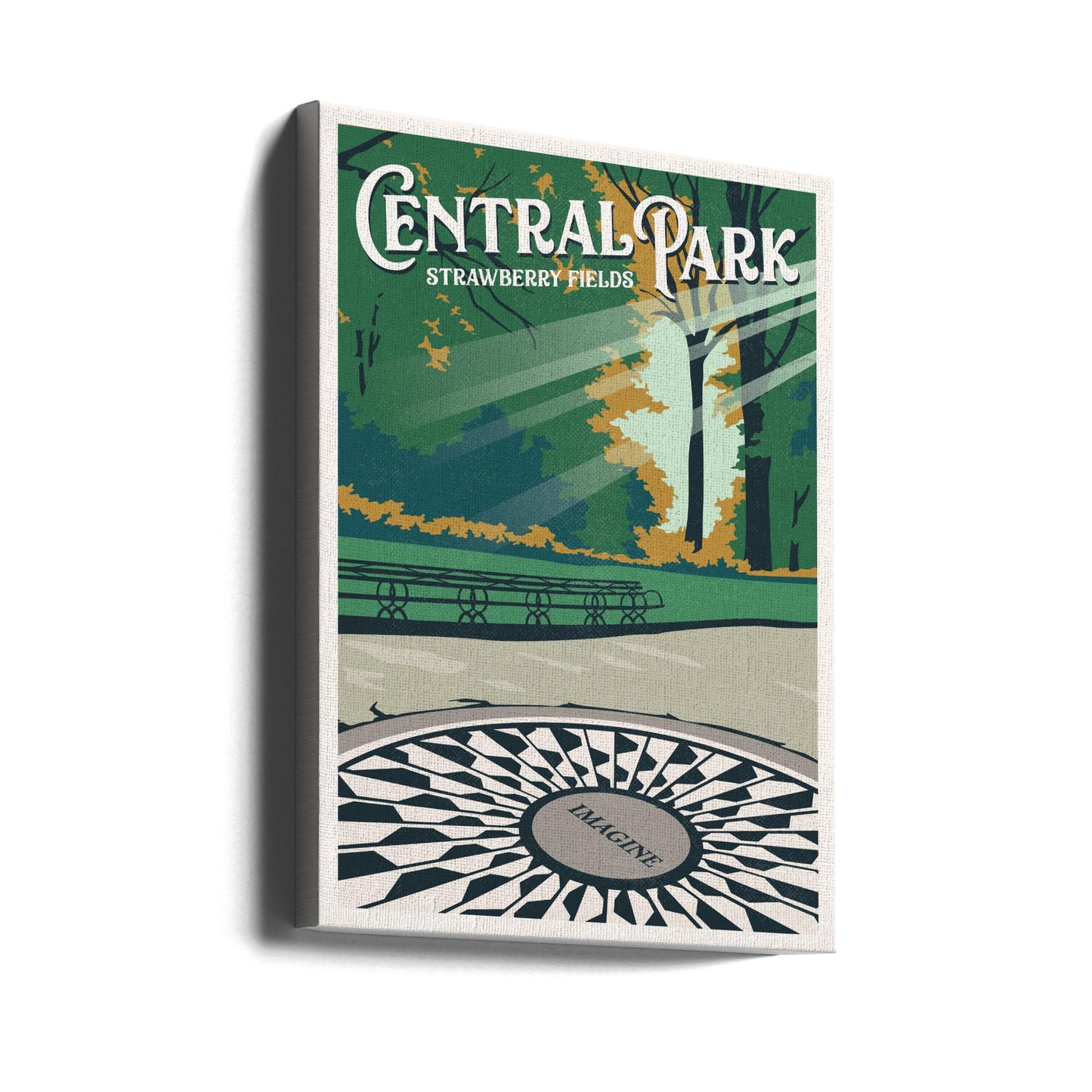 Central Park New York -matkajuliste | Canvastaulut