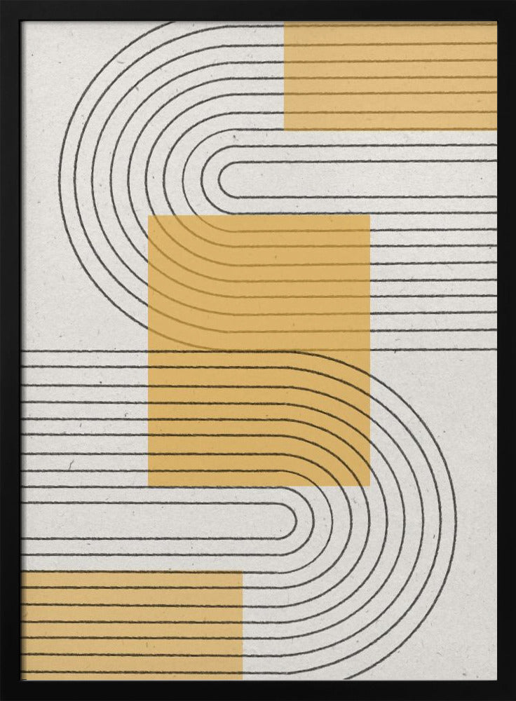 Grafica moderna gialla | Poster - Stampe d’Arte