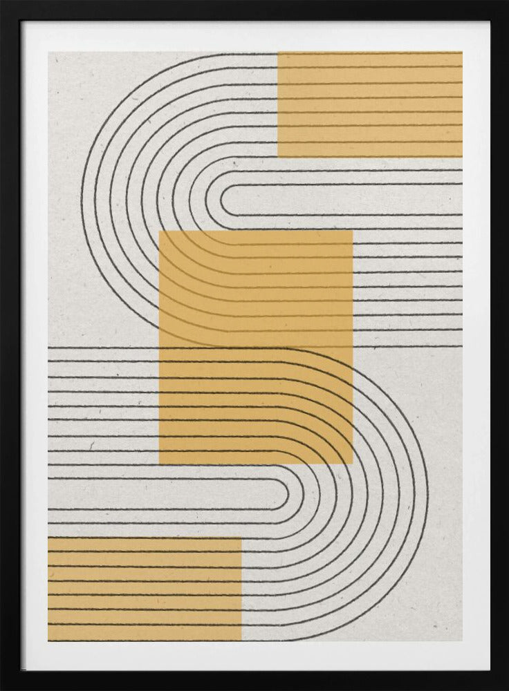 Grafica moderna gialla | Poster - Stampe d’Arte
