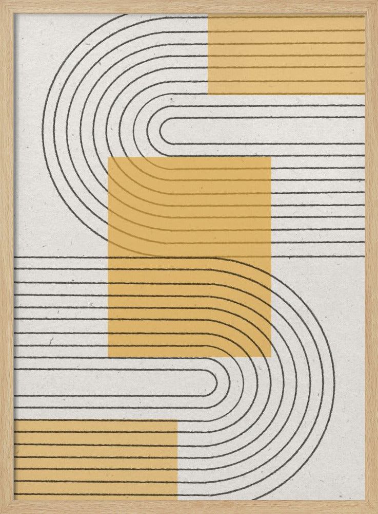 Grafica moderna gialla | Poster - Stampe d’Arte