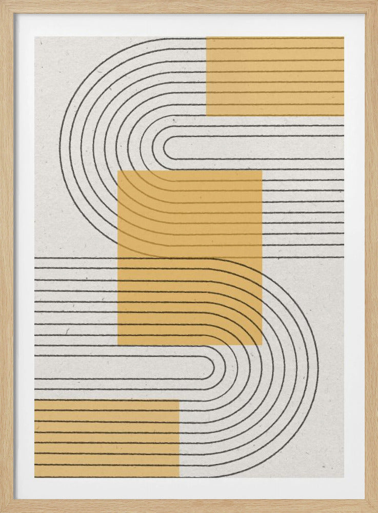 Grafica moderna gialla | Poster - Stampe d’Arte