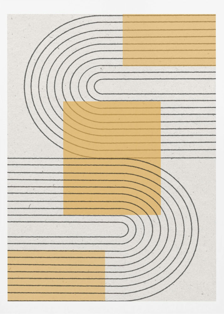 Grafica moderna gialla | Poster - Stampe d’Arte